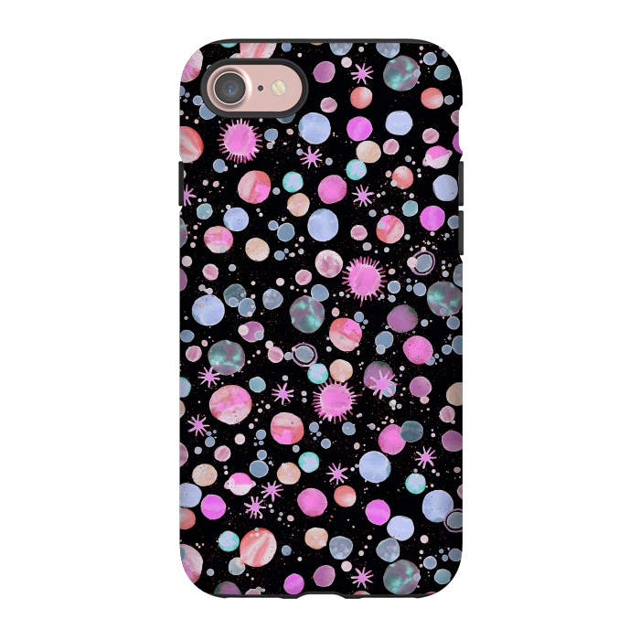 iPhone 7 StrongFit Planets Constellation Pink by Ninola Design
