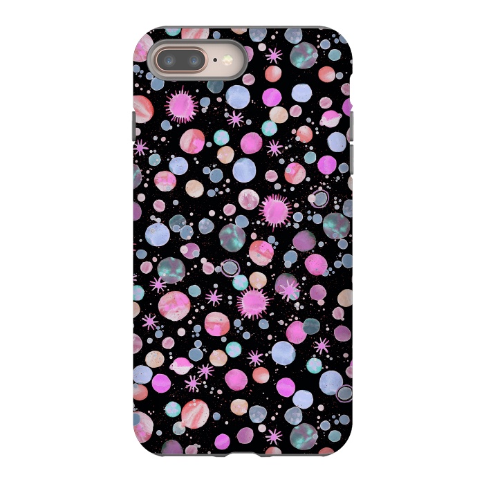 iPhone 7 plus StrongFit Planets Constellation Pink by Ninola Design