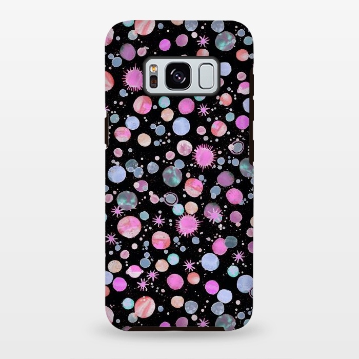 Galaxy S8 plus StrongFit Planets Constellation Pink by Ninola Design