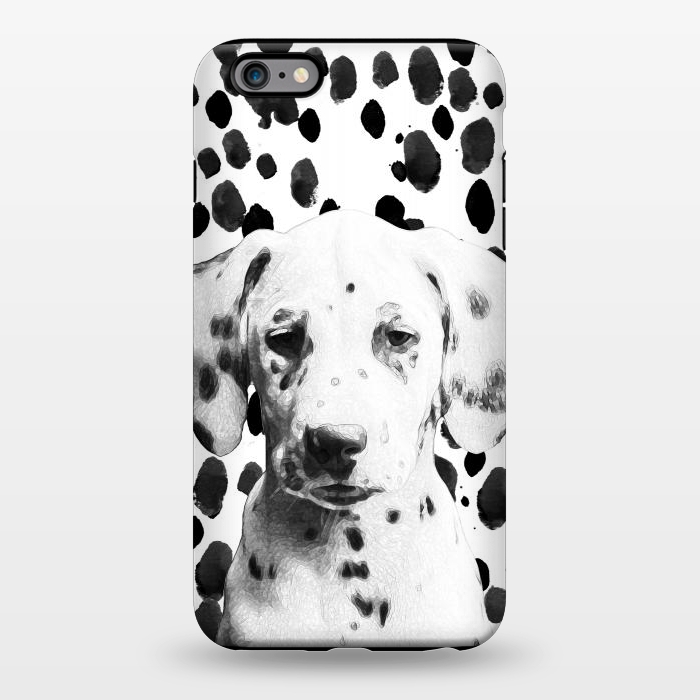 iPhone 6/6s plus StrongFit Cute dalmatian puppy and ink spots by Oana 