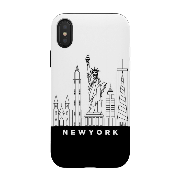 iPhone Xs / X StrongFit new york by TMSarts