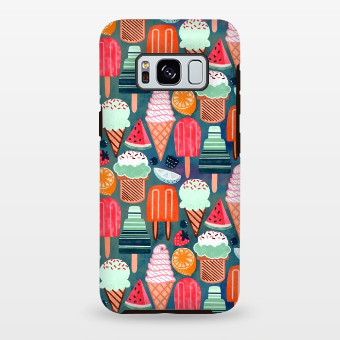 Galaxy S8 plus StrongFit Yum-Summer Ice Cream (Warm) by Tigatiga