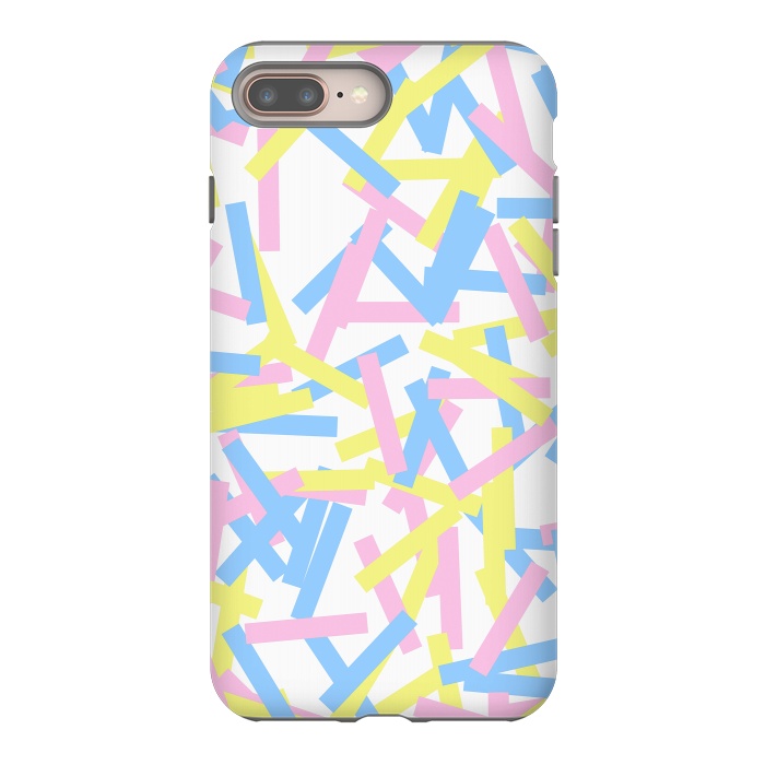 iPhone 7 plus StrongFit Rectangular Confetti Pastel by Ninola Design
