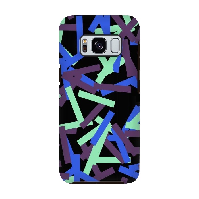 Galaxy S8 StrongFit Rectangular Confetti Neon by Ninola Design