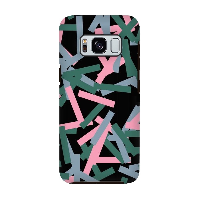 Galaxy S8 StrongFit Rectangular Confetti Pink by Ninola Design
