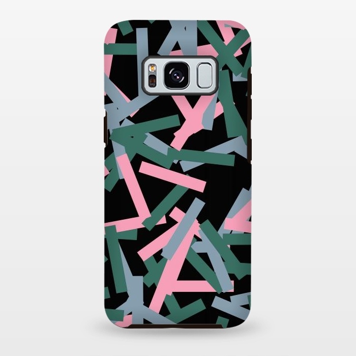 Galaxy S8 plus StrongFit Rectangular Confetti Pink by Ninola Design