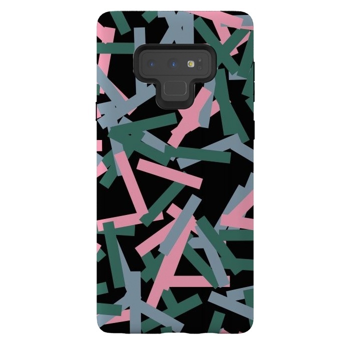 Galaxy Note 9 StrongFit Rectangular Confetti Pink by Ninola Design