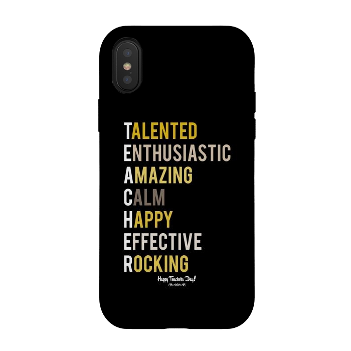 iPhone Xs / X StrongFit teacher quote by TMSarts