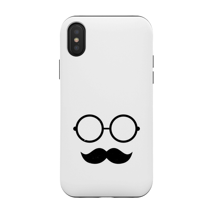 iPhone Xs / X StrongFit cool mustache by TMSarts