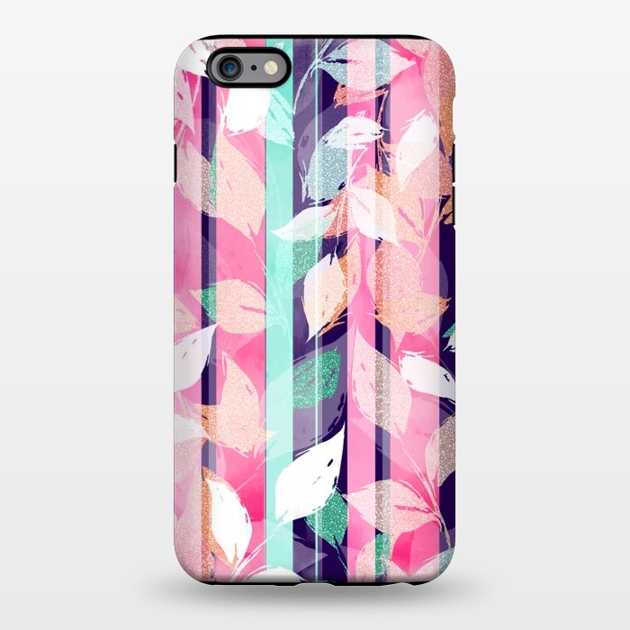 iPhone 6/6s plus StrongFit Cute Violet foliage brush paint design  by InovArts