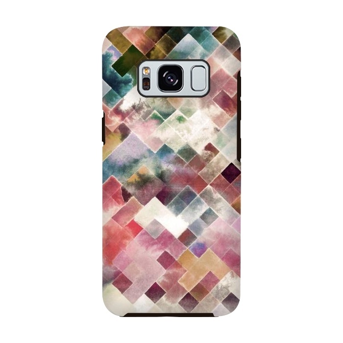 Galaxy S8 StrongFit Moody Geometry Multicolored by Ninola Design