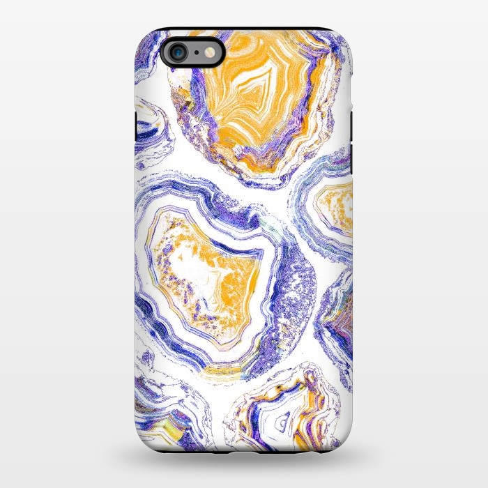 iPhone 6/6s plus StrongFit Agate gemstone marble colorful painting by Oana 
