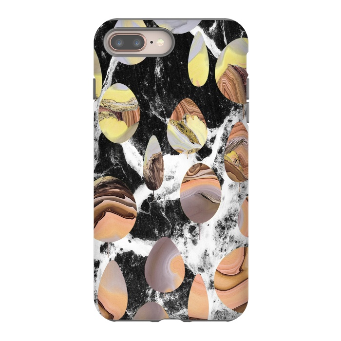 iPhone 7 plus StrongFit Marble stones abstract art by Oana 