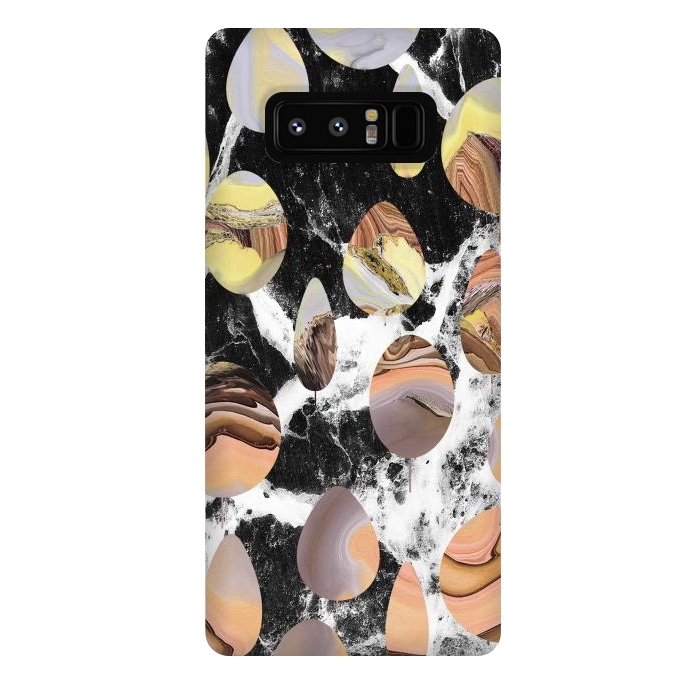 Galaxy Note 8 StrongFit Marble stones abstract art by Oana 