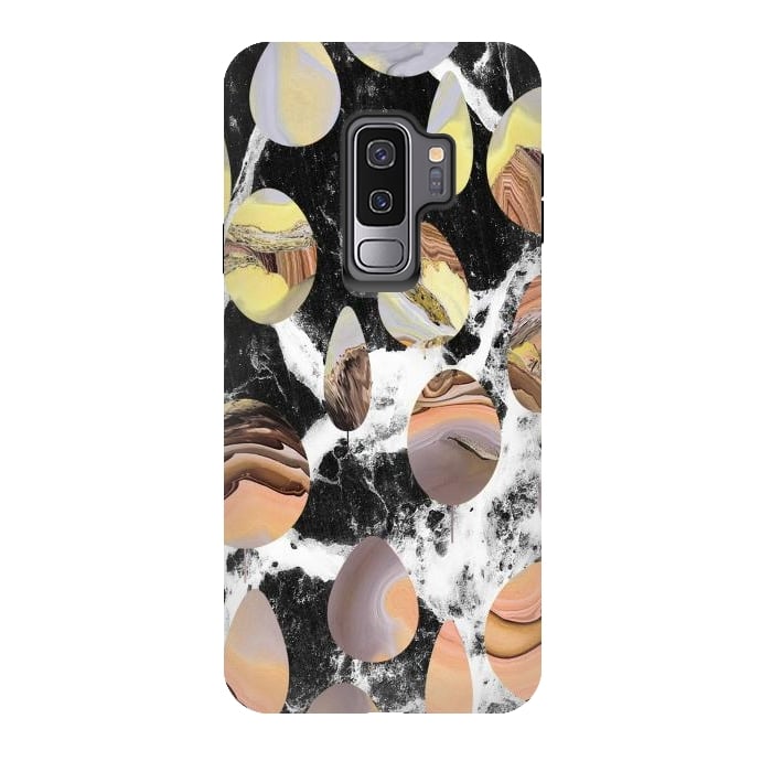 Galaxy S9 plus StrongFit Marble stones abstract art by Oana 