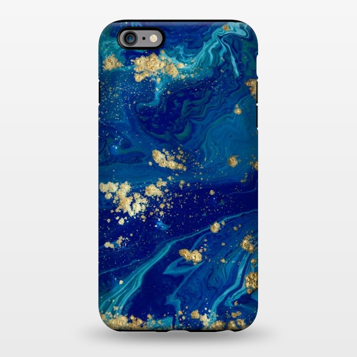 iPhone 6/6s plus StrongFit Marble In Blue And Gold 21 by ArtsCase