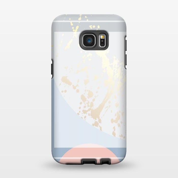 Galaxy S7 EDGE StrongFit Pastel Colors In Marbling by ArtsCase