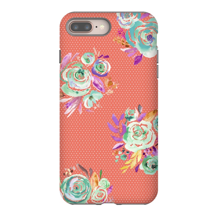 iPhone 7 plus StrongFit Red Sweet Roses Bouquet by Ninola Design
