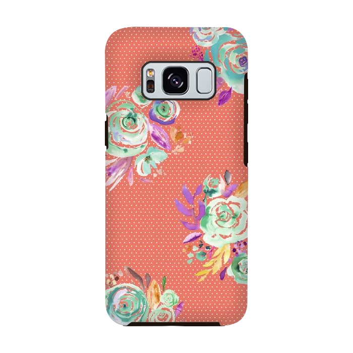 Galaxy S8 StrongFit Red Sweet Roses Bouquet by Ninola Design