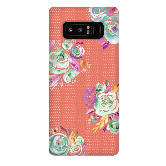 Galaxy Note 8 StrongFit Red Sweet Roses Bouquet by Ninola Design