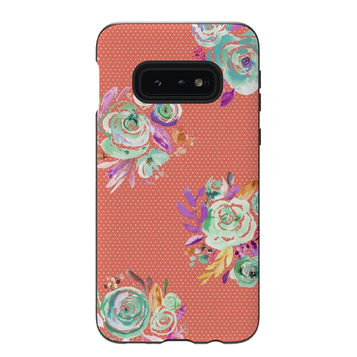 Galaxy S10e StrongFit Red Sweet Roses Bouquet by Ninola Design