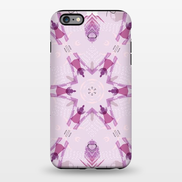 iPhone 6/6s plus StrongFit Purple Kaleidoscope Mandala by Creativeaxle