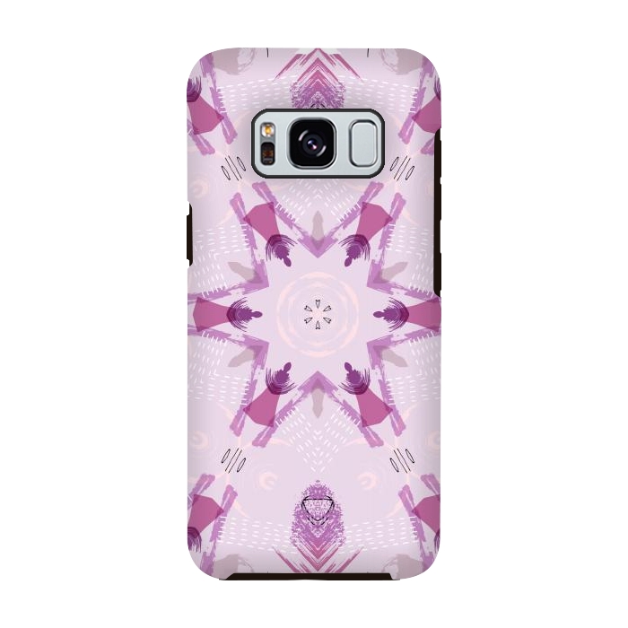 Galaxy S8 StrongFit Purple Kaleidoscope Mandala by Creativeaxle