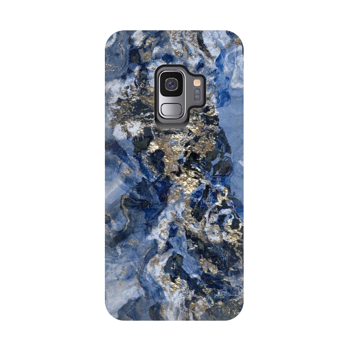 Galaxy S9 StrongFit Glamorous Blue Mineral by Andrea Haase
