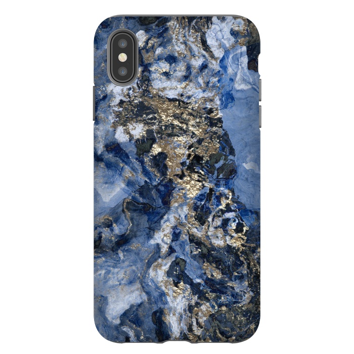 iPhone Xs Max StrongFit Glamorous Blue Mineral by Andrea Haase