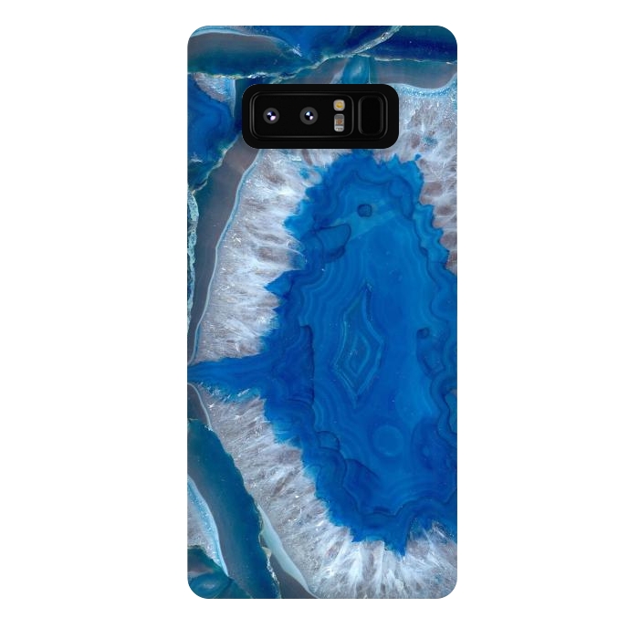 Galaxy Note 8 StrongFit Blue Gemstone Geode by Andrea Haase