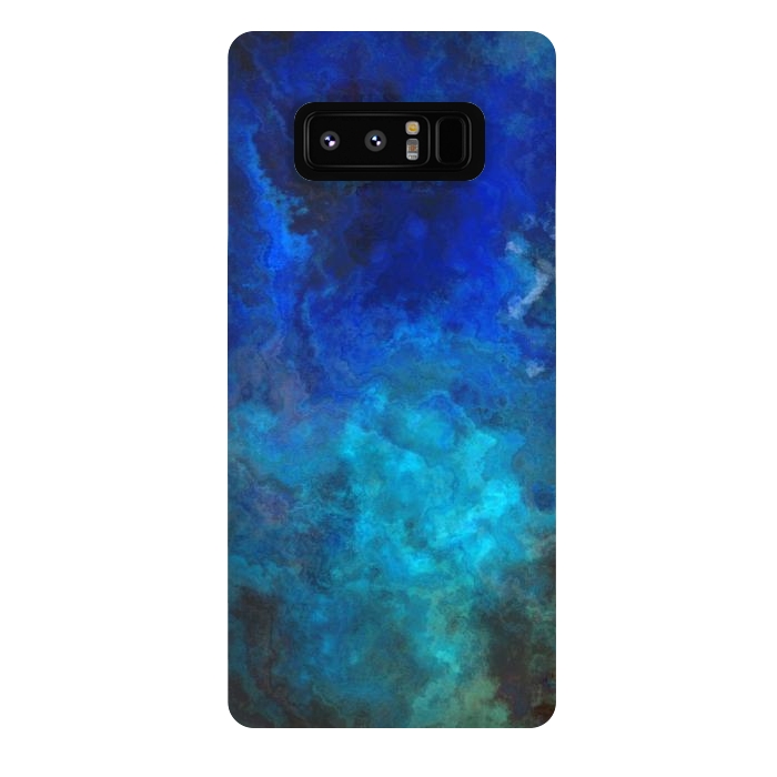 Galaxy Note 8 StrongFit Blue Malachit Stone by Andrea Haase