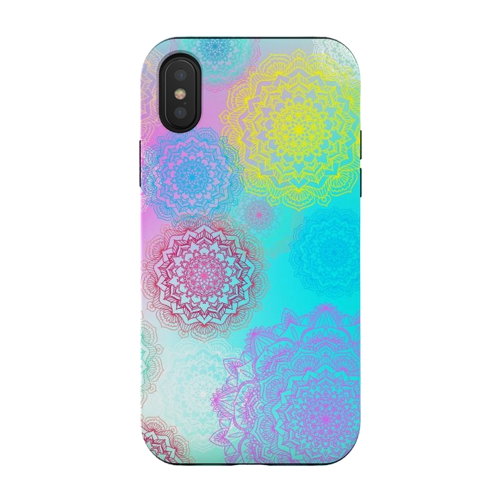 iPhone Xs / X StrongFit Lights On Mandalas by ArtsCase