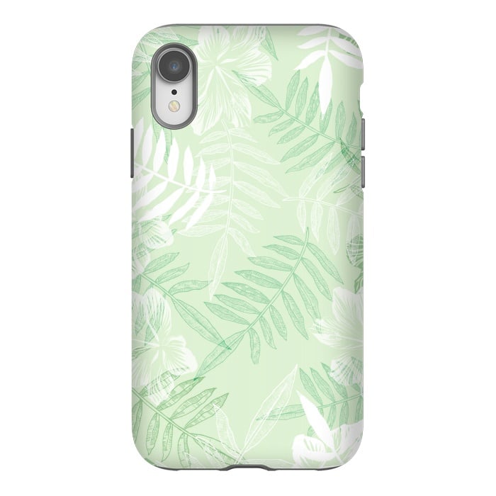 iPhone Xr StrongFit tropical Green  by Rose Halsey