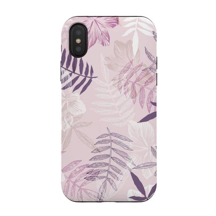 iPhone Xs / X StrongFit Tropical Pink Dreams by Rose Halsey