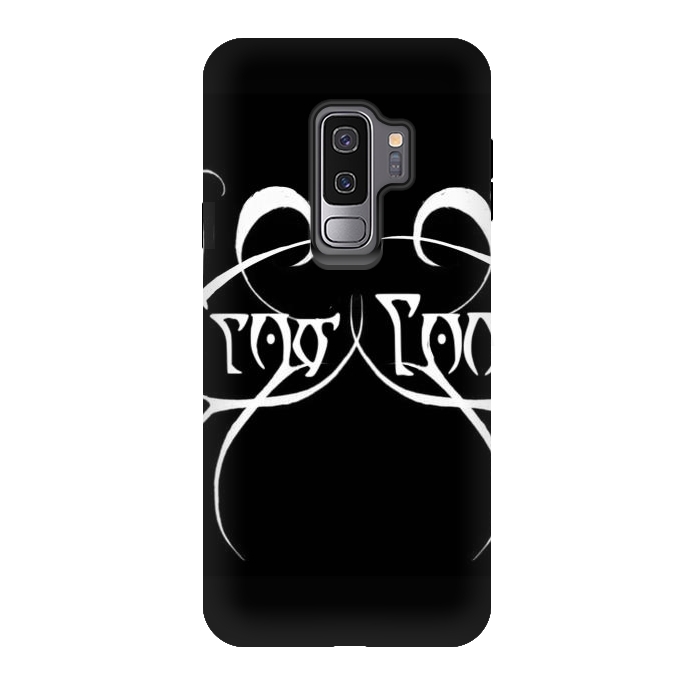 Galaxy S9 plus StrongFit Slow Love metallica font design black metal by Josie