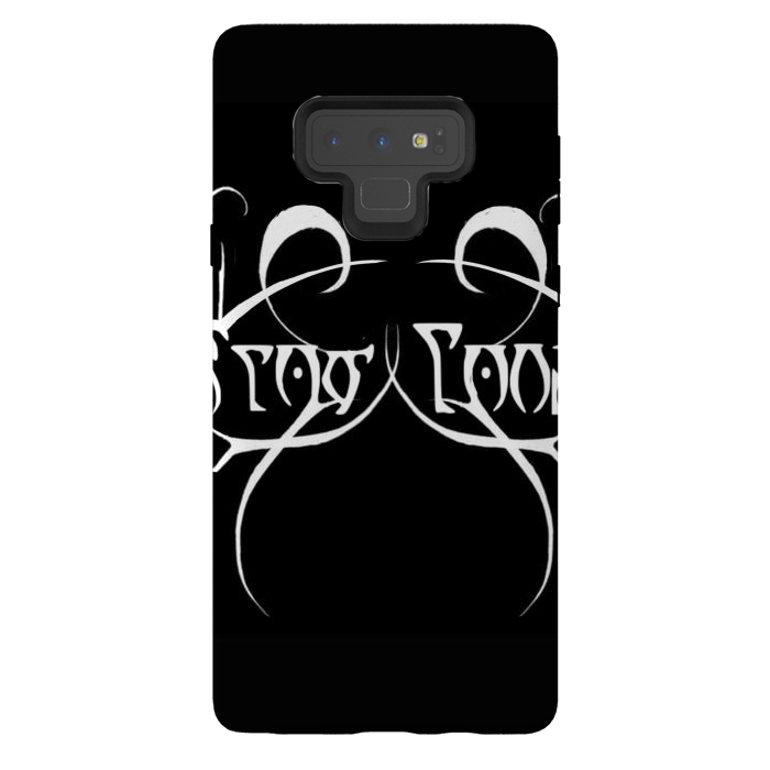 Galaxy Note 9 StrongFit Slow Love metallica font design black metal by Josie