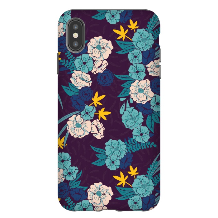 iPhone Xs Max StrongFit Blue Garden 001 by Jelena Obradovic