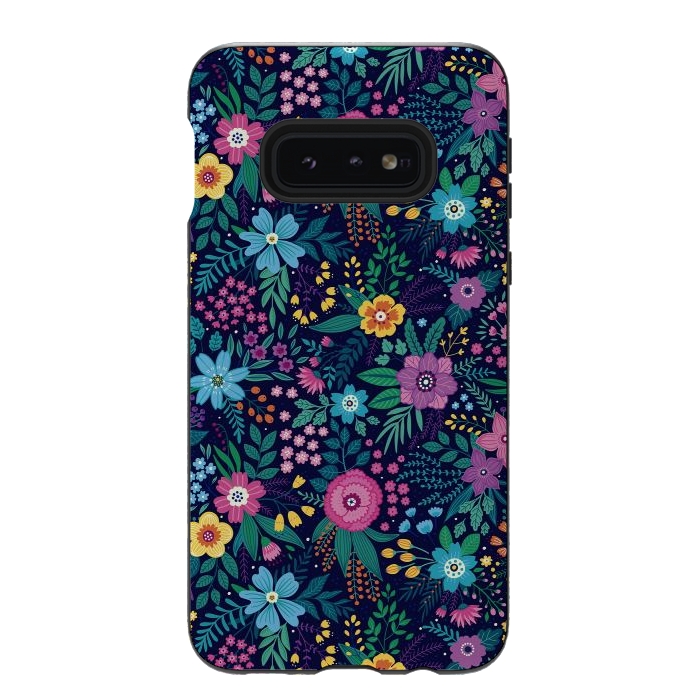 Galaxy S10e StrongFit Floral Design Pattern by ArtsCase