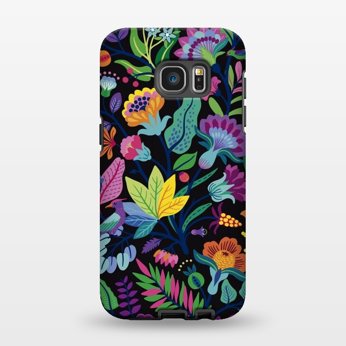 Galaxy S7 EDGE StrongFit Flowers Bright Colors by ArtsCase