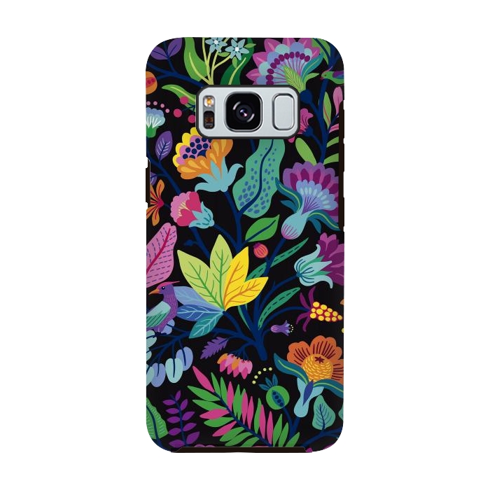 Galaxy S8 StrongFit Flowers Bright Colors by ArtsCase