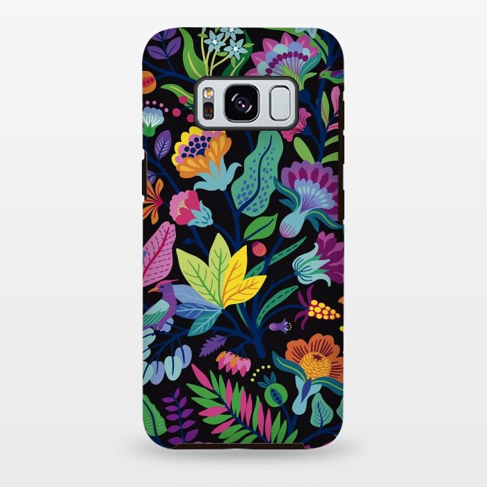 Galaxy S8 plus StrongFit Flowers Bright Colors by ArtsCase