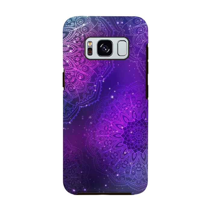 Galaxy S8 StrongFit Modern Purple Mandala Pattern    by ArtsCase