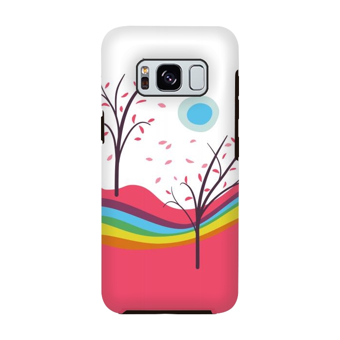 Galaxy S8 StrongFit Dreamscape - Pink Autumn On Alien Planet by Boriana Giormova