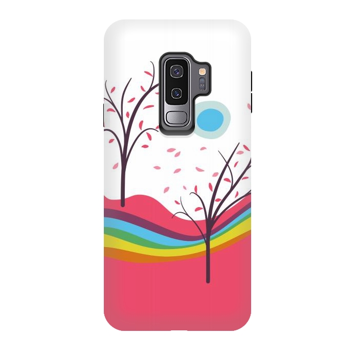 Galaxy S9 plus StrongFit Dreamscape - Pink Autumn On Alien Planet by Boriana Giormova