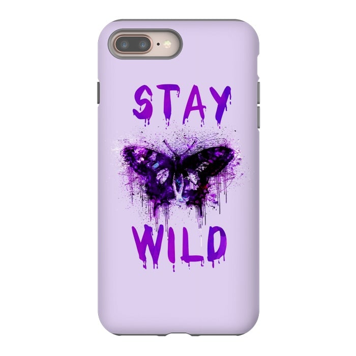 iPhone 7 plus StrongFit Stay Wild Butterfly by Andrea Haase