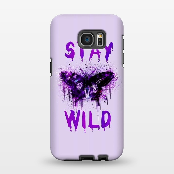 Galaxy S7 EDGE StrongFit Stay Wild Butterfly by Andrea Haase