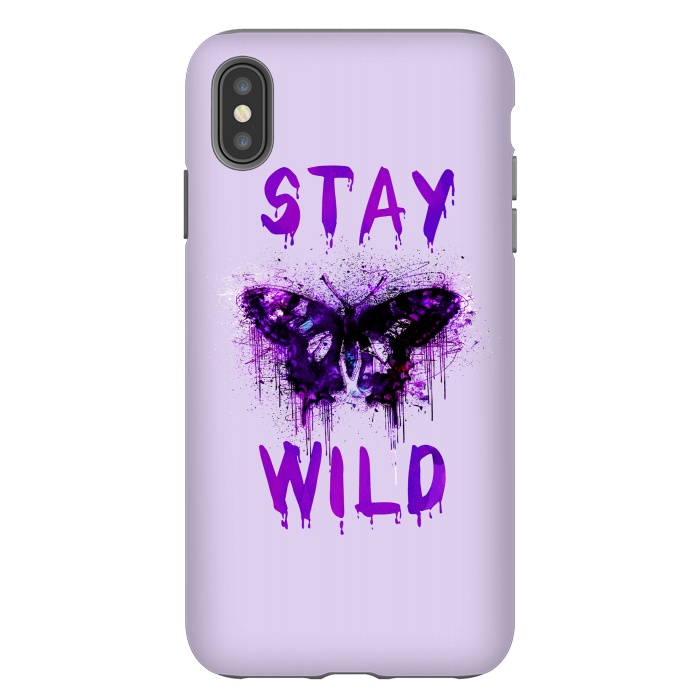 iPhone Xs Max StrongFit Stay Wild Butterfly by Andrea Haase