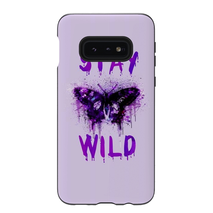 Galaxy S10e StrongFit Stay Wild Butterfly by Andrea Haase