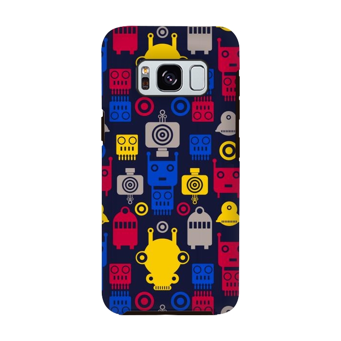 Galaxy S8 StrongFit colorful robots by TMSarts
