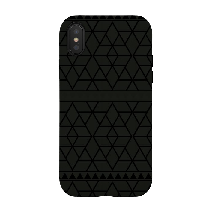 iPhone Xs / X StrongFit dark triangle by TMSarts